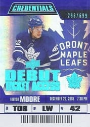 2019-20 Upper Deck Credentials Base Set Trevor Moore #100 card