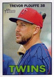 2016 Topps Heritage Base Set Trevor Plouffe #57 card