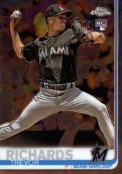 2019 Topps Chrome Base Set Trevor Richards #93 card