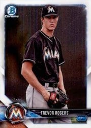 2018 Bowman Chrome Prospects Trevor Rogers #BCP148 card
