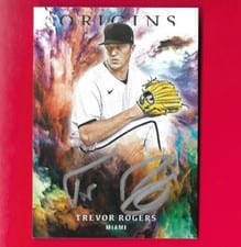 2021 Panini Chronicles Origins Signatures Silver Ink Trevor Rogers #OS-TR card