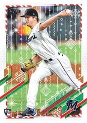 2021 Topps Holiday Base Set Trevor Rogers #HW204 card
