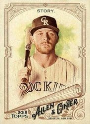 2018 Topps Allen & Ginter Base Set Trevor Story #36 card