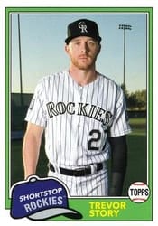 2018 Topps Archives Base Set Trevor Story #213 card