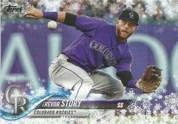 2018 Topps Holiday Base Set Trevor Story #HMW128 card