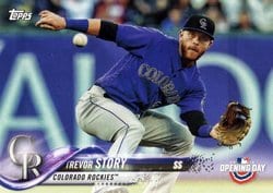 2018 Topps Opening Day Base Set Trevor Story #45 card