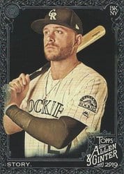 2019 Topps Allen & Ginter X Base Set Trevor Story #106 card