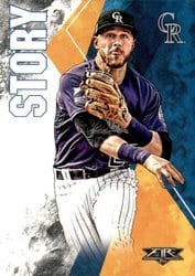 2019 Topps Fire Base Set Trevor Story #187 card