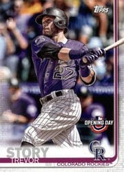 2019 Topps Opening Day Base Set Trevor Story #34 card