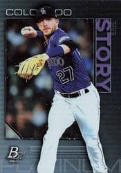 2020 Bowman Platinum Base Set Trevor Story #55 card