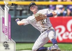 2020 Topps Base Set Trevor Story #637 card
