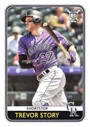 2020 Topps Big League Base Set Trevor Story #97 card