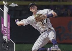 2020 Topps Chrome Base Set Trevor Story #59 card