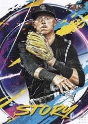 2020 Topps Fire Base Set Trevor Story #34 card