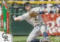 2020 Topps Holiday Base Set Trevor Story #HW133 card