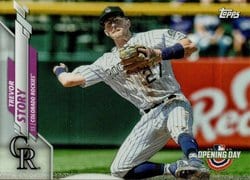 2020 Topps Opening Day Base Set Trevor Story #109 card