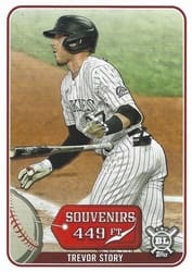 2021 Topps Big League Souvenirs Trevor Story #SO-13 card