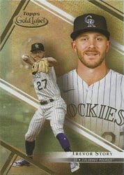 2021 Topps Gold Label Base Set Trevor Story #67 card