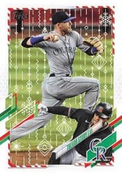 2021 Topps Holiday Base Set Trevor Story #HW196 card