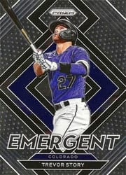 2022 Panini Prizm Emergent Trevor Story #E-12 card