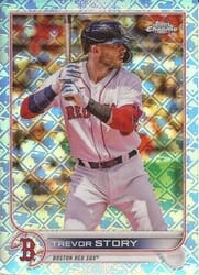 2022 Topps Chrome Logofractor Edition Base Set Trevor Story #55 card