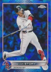 2022 Topps Chrome Update Sapphire Edition Base Set Trevor Story #US22 card