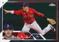 2023 Topps Chrome Base Set Trevor Story #23 card