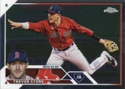 2023 Topps Chrome Base Set Trevor Story #23 card