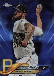 2018 Topps Chrome Sapphire Edition Base Set Trevor Williams #570 card