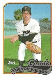 1989 Topps Base Set Trevor Wilson #783 card