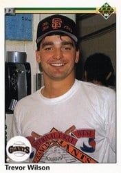 1990 Upper Deck Base Set Trevor Wilson #637 card