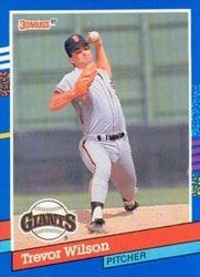 1991 Donruss Base Set Trevor Wilson #263 card