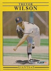 1991 Fleer Base Set Trevor Wilson #277 card