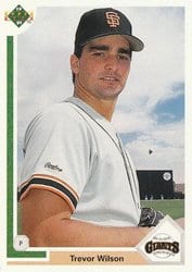 1991 Upper Deck Base Set Trevor Wilson #653 card