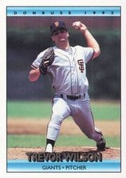 1992 Donruss Base Set Trevor Wilson #575 card