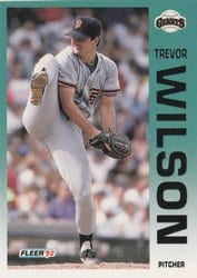 1992 Fleer Base Set Trevor Wilson #651 card