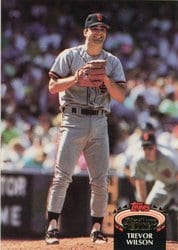 1992 Stadium Club Base Set Trevor Wilson #86 card