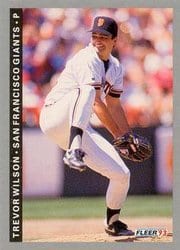 1993 Fleer Base Set Trevor Wilson #162 card