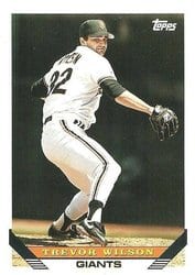 1993 Topps Base Set Trevor Wilson #364 card