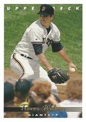 1993 Upper Deck Base Set Trevor Wilson #197 card