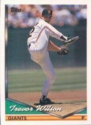1994 Topps Base Set Trevor Wilson #462 card