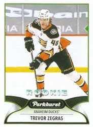 2021-22 Parkhurst Base Set Trevor Zegras #328 card
