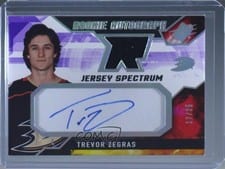 2021-22 SPx Rookie Autograph Jersey Trevor Zegras #TZ card