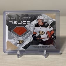 2021-22 Upper Deck Black Diamond Diamond Debut Relics Trevor Zegras #DD-TZ card