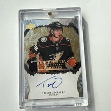 2021-22 Upper Deck Ice Exquisite Collection Rookie Signatures Trevor Zegras #R-TZ