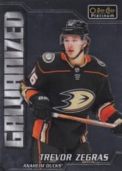 2022-23 O-Pee-Chee Platinum Galvanized Trevor Zegras #G-16 card