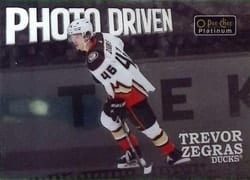 2022-23 O-Pee-Chee Platinum Photo Driven Trevor Zegras #PD-9 card