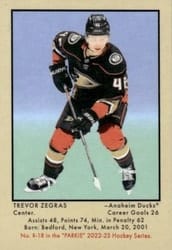 2022-23 Parkhurst Champions 51 Retros Trevor Zegras #R-18 card