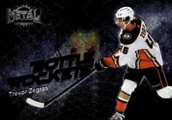 2022-23 SkyBox Metal Universe Bottle Rockets Trevor Zegras #BR-12 card