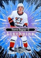 2022-23 SkyBox Metal Universe Linchpins Trevor Zegras #4 OF 20 LP card